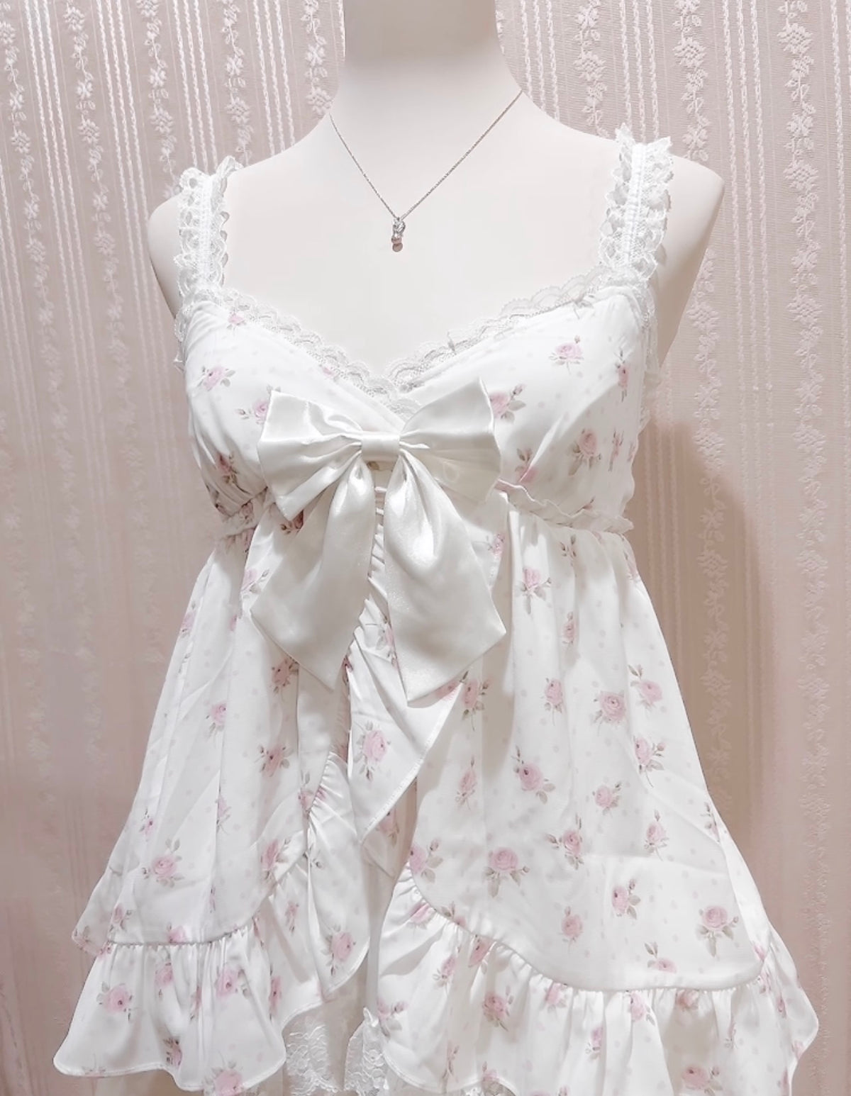 rosette babydoll cami